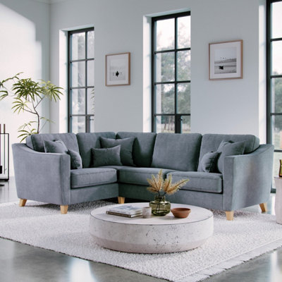 The Great Sofa Company Florence Left Hand Facing Chenille Corner Sofa from B&Q