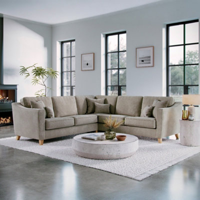 The Great Sofa Company Florence Large Chenille Corner Sofa from B&Q