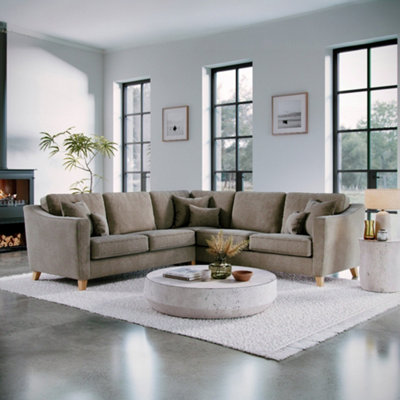 The Great Sofa Company Florence Large Chenille Corner Sofa from B&Q
