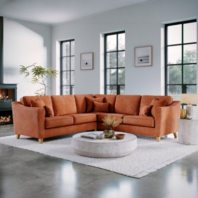 The Great Sofa Company Florence Large Chenille Corner Sofa from B&Q