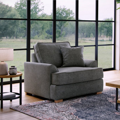The Great Sofa Company Oriana Chenille Fabric Armchair from B&Q