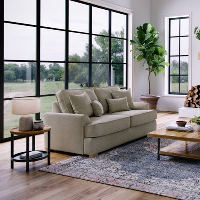 The Great Sofa Company Oriana 2 Seater Chenille Sofa In Linen from B&Q