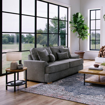 The Great Sofa Company Oriana 2 Seater Chenille Sofa In Steel from B&Q