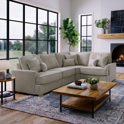 The Great Sofa Company Oriana Right Hand Facing Chenille Corner Sofa from B&Q