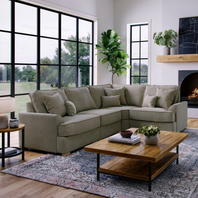 The Great Sofa Company Oriana Right Hand Facing Chenille Corner Sofa from B&Q