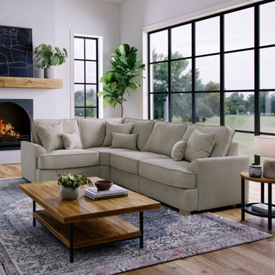 The Great Sofa Company Oriana Left Hand Facing Chenille Corner Sofa from B&Q