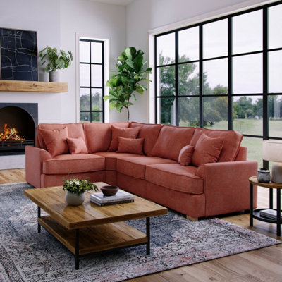 The Great Sofa Company Oriana Left Hand Facing Chenille Corner Sofa from B&Q