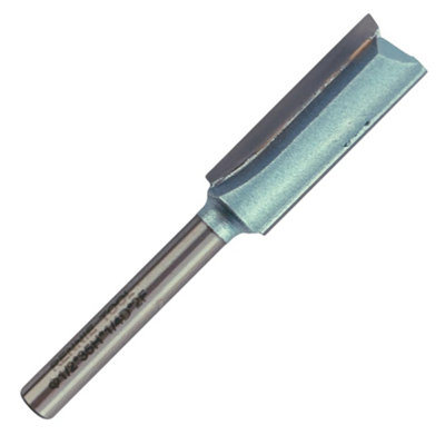 Rennie Tool Company Rennie Tools12.7mm (1/2") Cutting Diameter X 35mm Flute X 1/4" Shank Tct Tipped 2 Flute Straight Router Cutter Bit. from B&Q