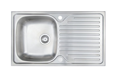 Carysil Aare Compact 1.0 Inset Steel Sink & Waste from B&Q