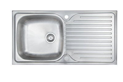 Carysil Aare 1.0 Inset Steel Sink & Waste from B&Q