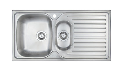 Carysil Aare 1.5 Bowl Inset Steel Sink & Waste from B&Q