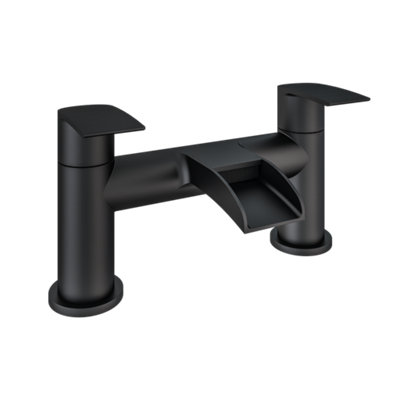 B&Q -  Niagara Waterfall Bath Filler Tap Black Aq791018