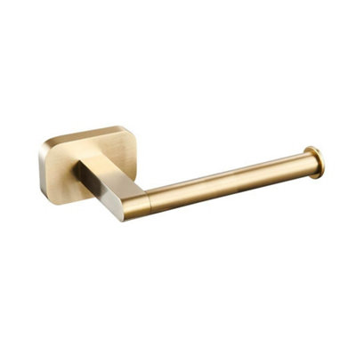 B&Q -  Auro Toilet Roll Holder Brushed Brass Aqau52445
