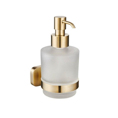 B&Q -  Auro Soap Dispenser Brushed Brass Aqau52451