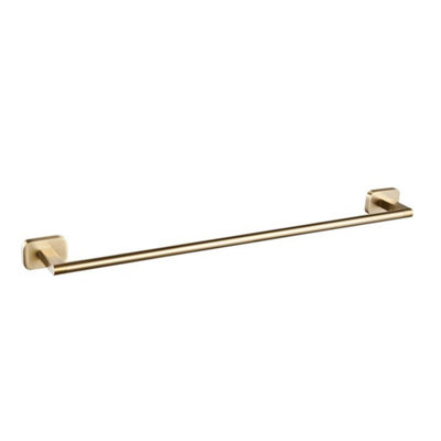 B&Q -  Auro Single Towel Rail Brushed Brass Aqau52454
