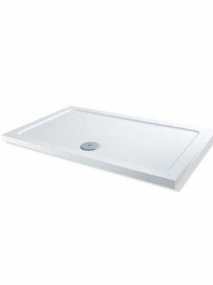 Aquarius Vital 1400 X 760mm Rectangle Shower Tray And Waste Aqvt.xhj from B&Q