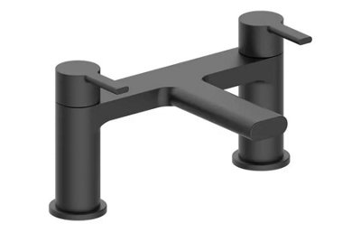 B&Q -  Evolution Bath Filler Tap Matt Black