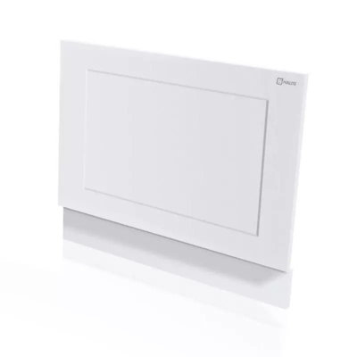Aquarius Halite Waterproof Traditional Shaker End Bath Panel White Gloss 800mm from B&Q