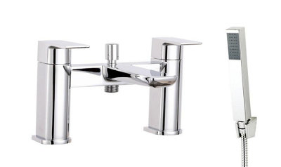 Aquarius Hydro Bath Shower Mixer Tap Inc Kit Chrome from B&Q