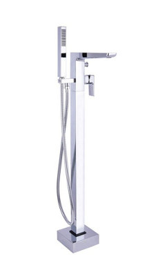 Aquarius Hydro Floor Mounted Bath Shower Mixer Tap Inc Kit Chrome from B&Q