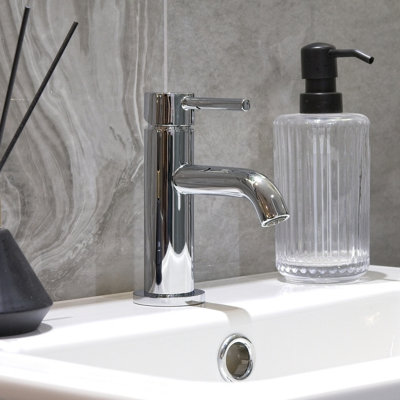Aquarius Rf-Series Mini Mono Basin Mixer Tap Inc Waste Chrome from B&Q