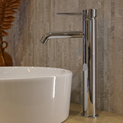 Aquarius Rf-Series Tall Mono Basin Mixer Tap Chrome from B&Q