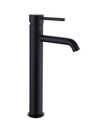 Aquarius Rf-Series Tall Mono Basin Mixer Tap Matt Black from B&Q