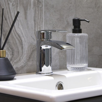Aquarius Arc Mono Basin Mixer Tap Inc Waste Chrome from B&Q