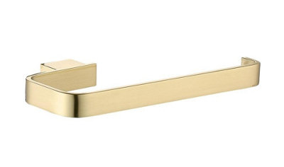 B&Q -  Ft Towel Ring Brushed Brass