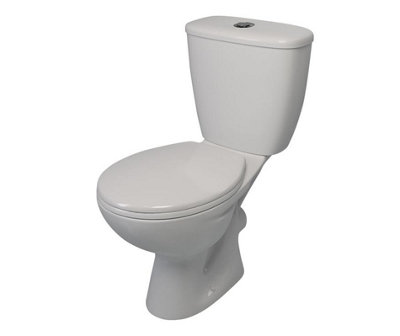 Aquarius Qualeco Close Coupled Toilet With Soft Close Seat from B&Q