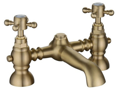 B&Q -  Chic Bath Filler Tap Brushed Brass