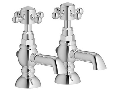 B&Q -  Chic Bath Pillar Taps Chrome
