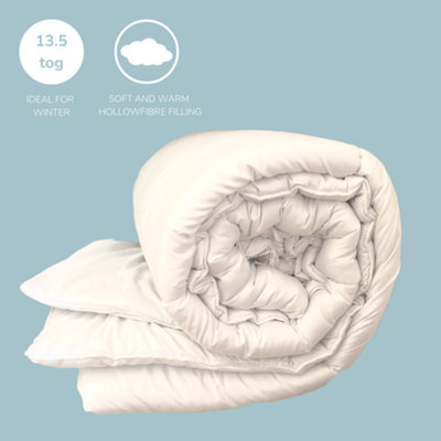Homespace Direct Ltd Hollowfibre Duvet / Quilt 13.5 Tog -Single from B&Q