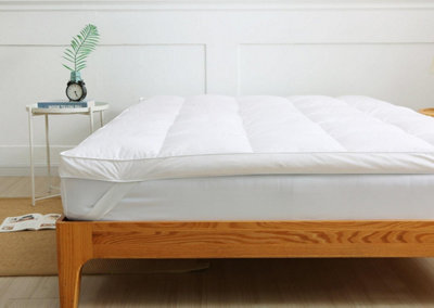 Homespace Direct (Super King) Luxury Hotel Quality Duck Feather And Down Mattress Topper - Image 3
