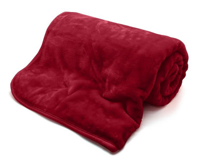 Kampala Hill Mink Blanket/Throw 127 X 152Cm Red
