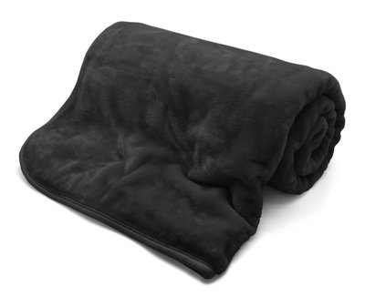 Kampala Hill Mink Blanket/Throw 200 X 240Cm Black