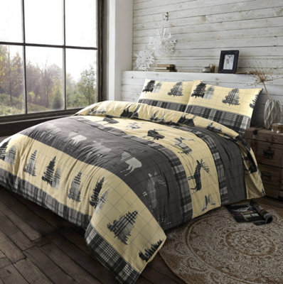 Kampala Hill Flannelette Tartan Stag Dreamzone from B&Q