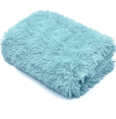 Homespace Direct Ltd Cuddles Blanket/throw Duck Egg Blue 150 X 200Cm from B&Q