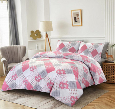 Kampala Hill Pink Eloise Duvet Cover Set Single Bedding Set