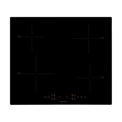 Willow Black 60Cm Ceramic Induction Hob - Wih60tpi - Image 3