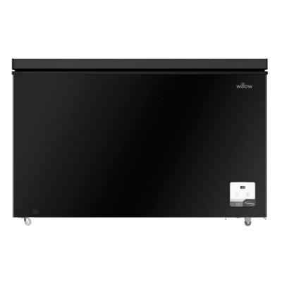 B&Q -  380L Large Black Chest Freezer