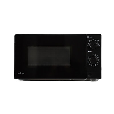 B&Q -  Black 700W 20L Microwave With 5 Power LevelsDefrost Setting