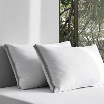 Casabella Gusset Pillows 2 PackPlush Bed Pillows For Neck & Shoulder Pain Relief from B&Q