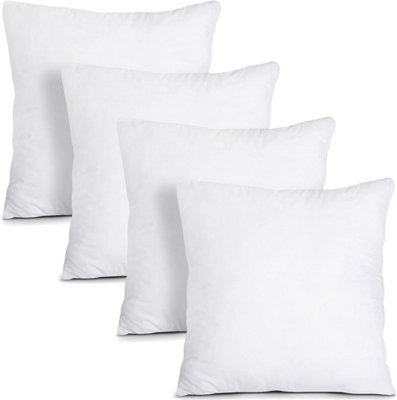 Casabella Luxury Cushion Inserts 60X60Cm Pack Of  4Cushion Pads Hollowfibre White Square Cushion InsertSofa Cushions Inners from B&Q
