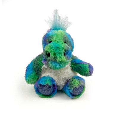  - Warmies Mini Plush Rainbow Dinosaur Microwavable Weighted TeddyLavender ScentedHot Or Cold For Relaxation & Relief