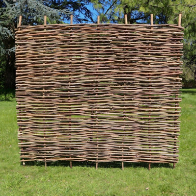 B&Q -  Hazel Hurdle Fence Panel Premium Weave 6Ft X 6Ft
