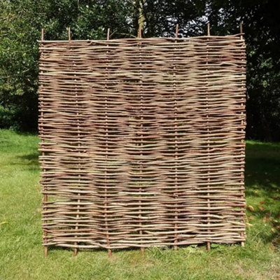 B&Q -  Hazel Hurdle Fence Panel Premium Weave 6Ft X 4Ft