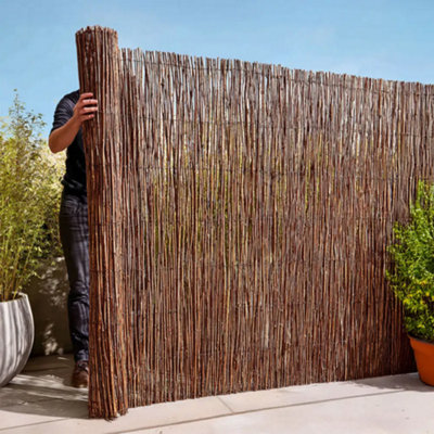 B&Q -  Premium Willow Fencing Screening Rolls 4.0M X 1.5M