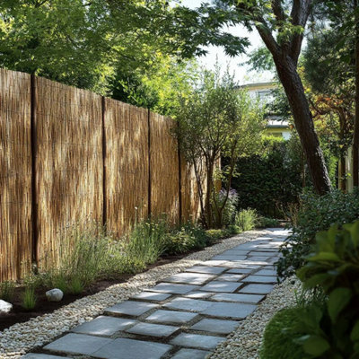 B&Q -  Premium Bamboo Slat Fencing Screening Rolls 4M(L) X 1.2M(H)