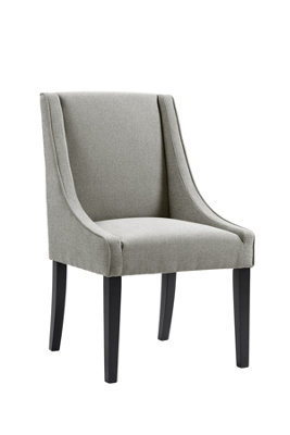 B&Q -  Chatsworth Dining ChairLimestoneUpholstered Dining Chair With Ash Legs And Water-Repellent Fabric